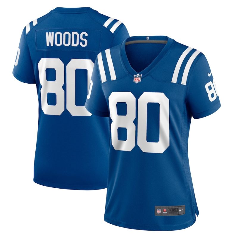 jelani woods 80 indianapolis colts women game jersey royal