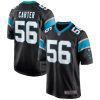 jermaine carter 56 carolina panthers mens game jersey black