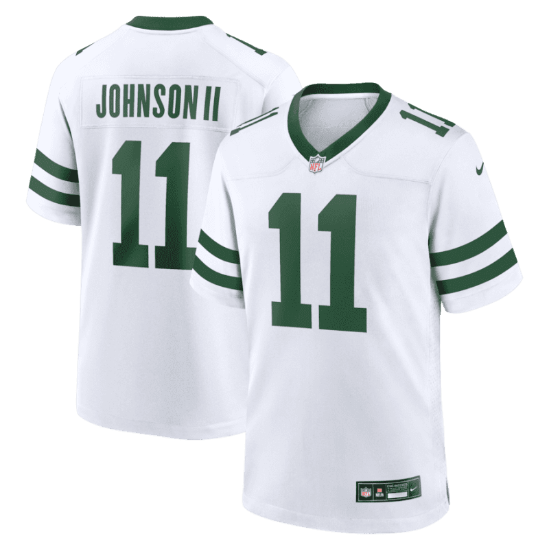 jermaine johnson ii 11 new york jets alternate game jersey men white