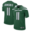 jermaine johnson ii 11 new york jets men game jersey gotham green