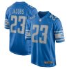 jerry jacobs 23 detroit lions mens team game jersey blue