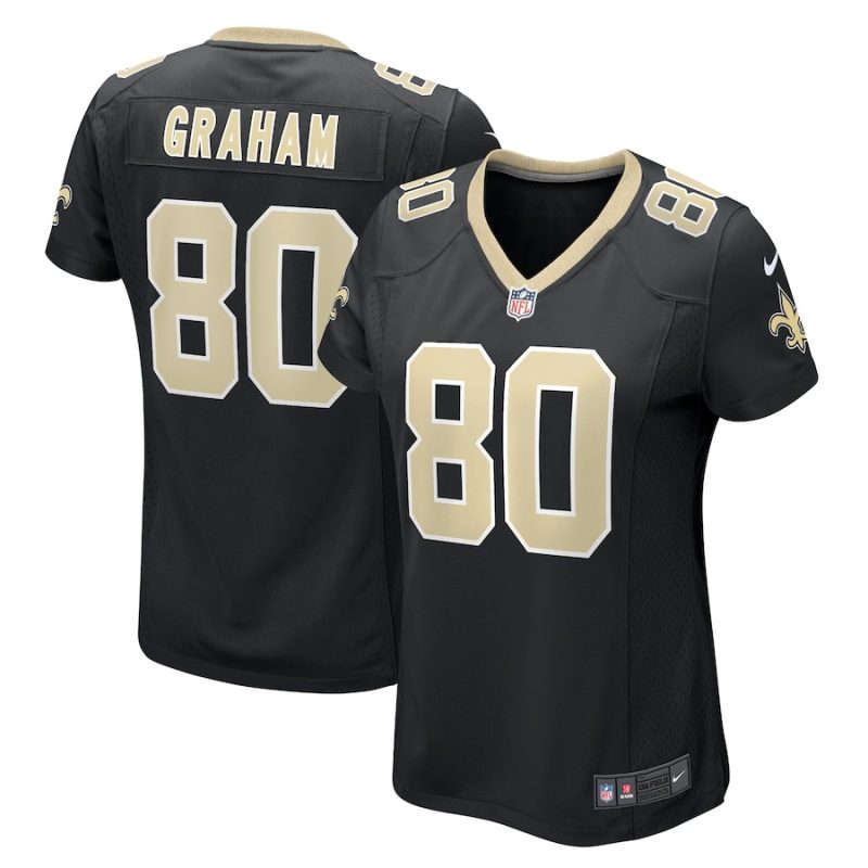 jimmy graham 80 new orleans saints womens game jersey black