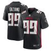 joe gaziano 99 atlanta falcons game men jersey black