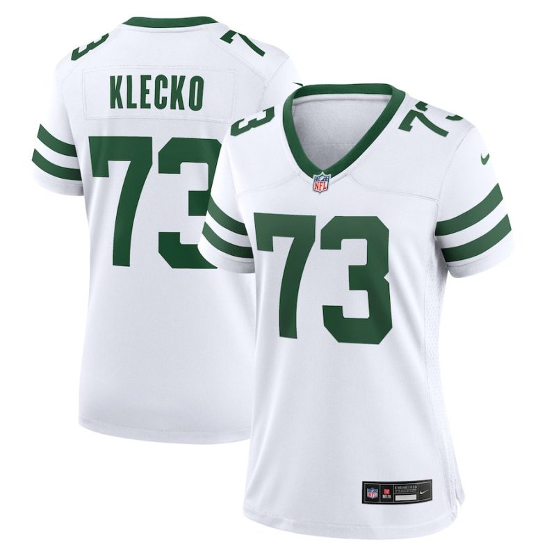 joe klecko 73 new york jets game jersey retired player women white