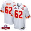 joe thuney 62 kansas city chiefs super bowl lviii champions 4 stars patch game men jersey white