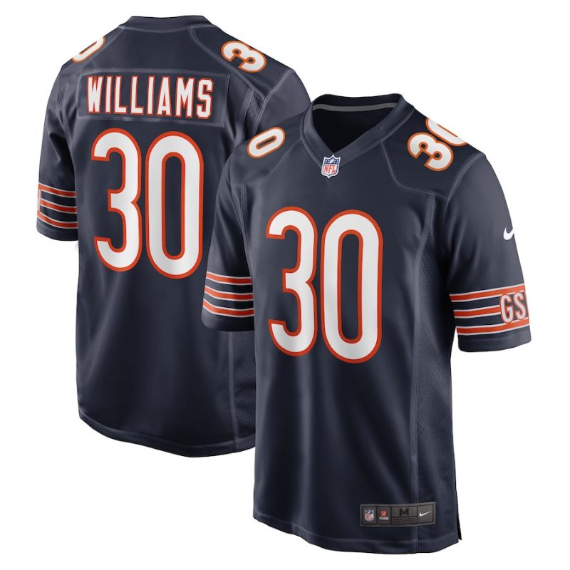 joejuan williams 30 chicago bears men game jersey navy