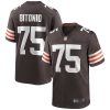 joel bitonio 75 cleveland browns mens game jersey brown