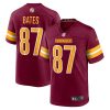 john bates 87 washington commanders men game jersey burgundy