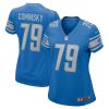 john cominsky 79 detroit lions women game jersey blue