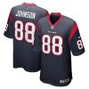 johnny johnson 88 houston texans mens game jersey navy