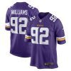 jonah williams 92 minnesota vikings team game men jersey purple