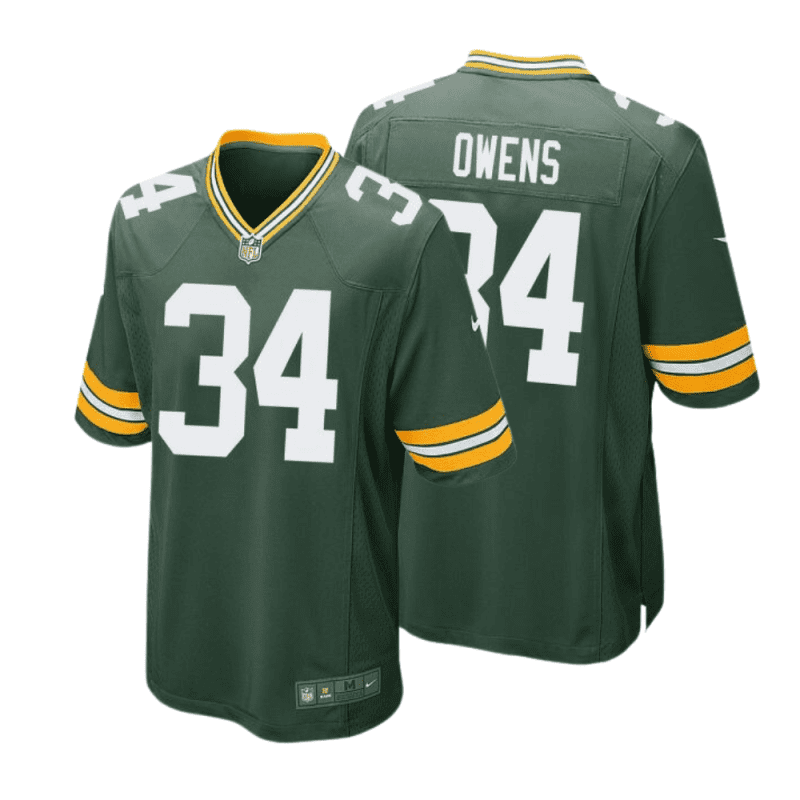 jonathan owens 34 green bay packers men home game jersey green