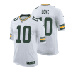 jordan love 10 green bay packers men away limited jersey white