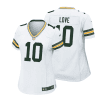 jordan love 10 green bay packers women away game jersey white