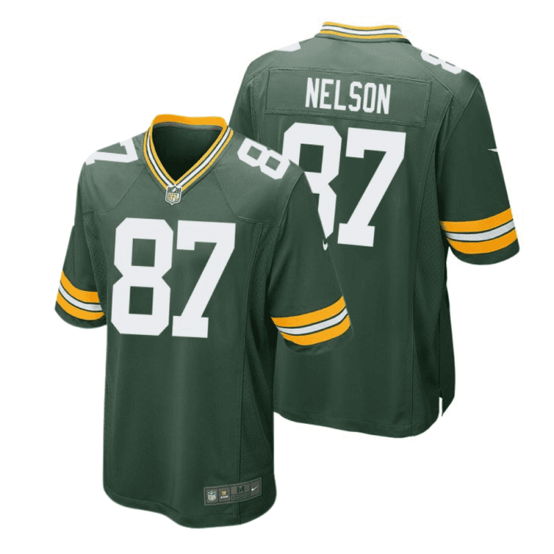 jordy nelson 87 green bay packers youth home game jersey green