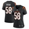 joseph ossai 68 cincinnati bengals womens game jersey black