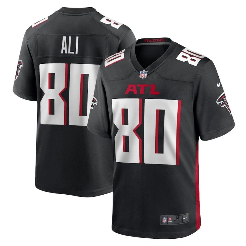 josh ali 80 atlanta falcons mens team game jersey black