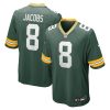 josh jacobs 8 green bay packers team game men jersey green