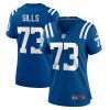 josh sills 73 indianapolis colts women team game jersey royal