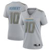 justin herbert 10 los angeles chargers women atmosphere fashion game jersey gray