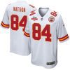 justin watson 84 kansas city chiefs super bowl lvii champions 3 stars men game jersey white