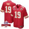 kadarius toney 19 kansas city chiefs super bowl lviii champions 4 stars patch game men jersey red