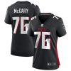 kaleb mcgary 76 atlanta falcons womens game jersey black