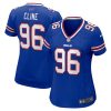 kameron cline 96 buffalo bills women team game jersey royal