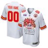 kansas city chiefs super bowl lviii thanks for memories game custom men jersey white