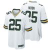 keisean nixon 25 green bay packers men away game jersey white