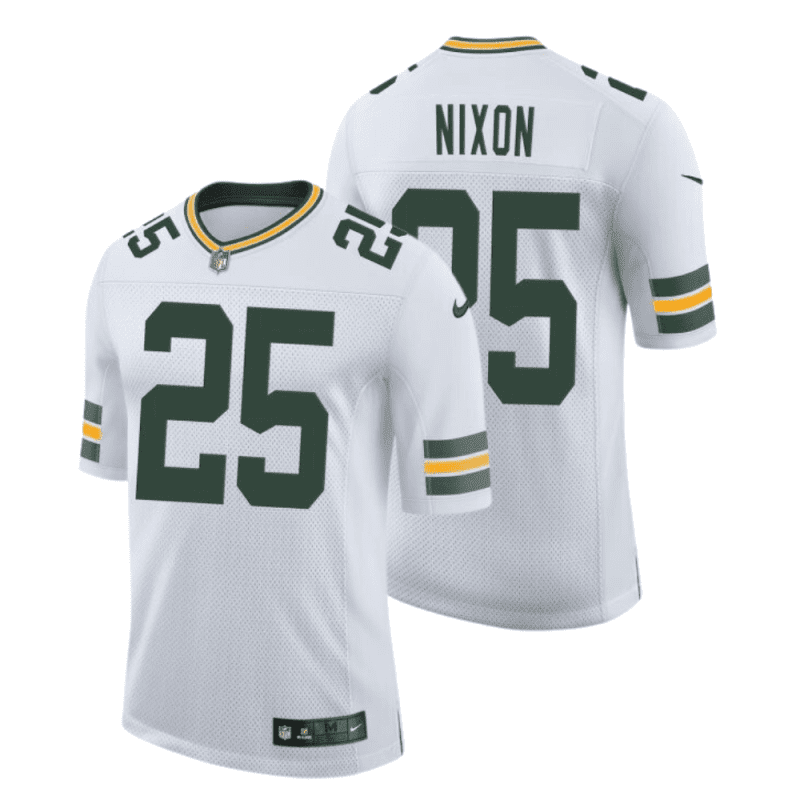 keisean nixon 25 green bay packers men away limited jersey white