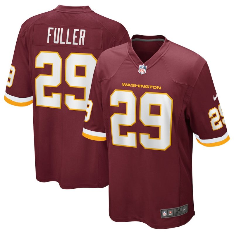 kendall fuller 29 washington commanders football team men game jersey burgundy