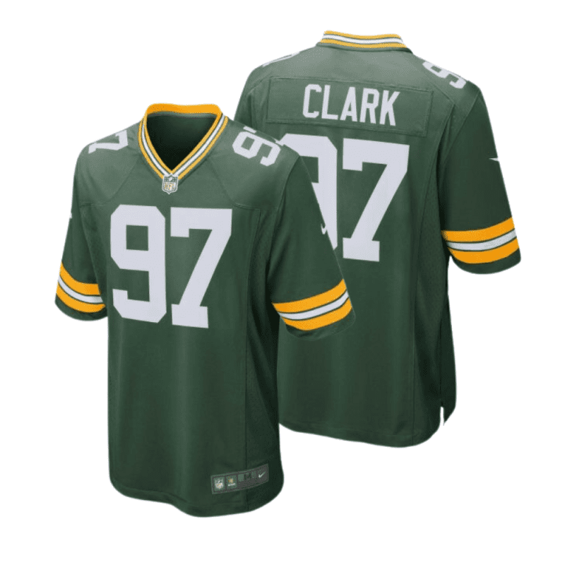 kenny clark 97 green bay packers men home game jersey green