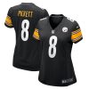 kenny pickett 8 pittsburgh steelers womens jersey black