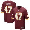 khaleke hudson 47 washington commanders football team men game jersey burgundy