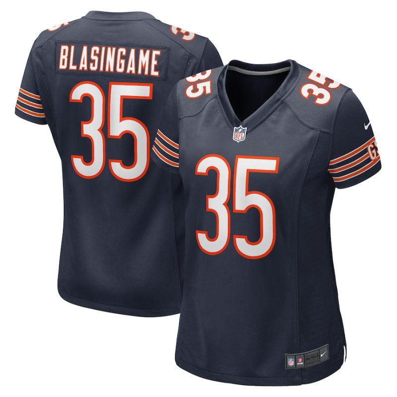 khari blasingame 35 new york giants women game jersey navy