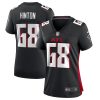 kyle hinton 68 atlanta falcons game women jersey black