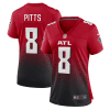 kyle pitts 8 atlanta falcons womens alternate game jersey red