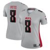 kyle pitts 8 atlanta falcons womens inverted legend jersey gray