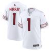 kyler murray 1 arizona cardinals men game jersey white