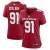 l j collier 91 arizona cardinals women team color jersey cardinal