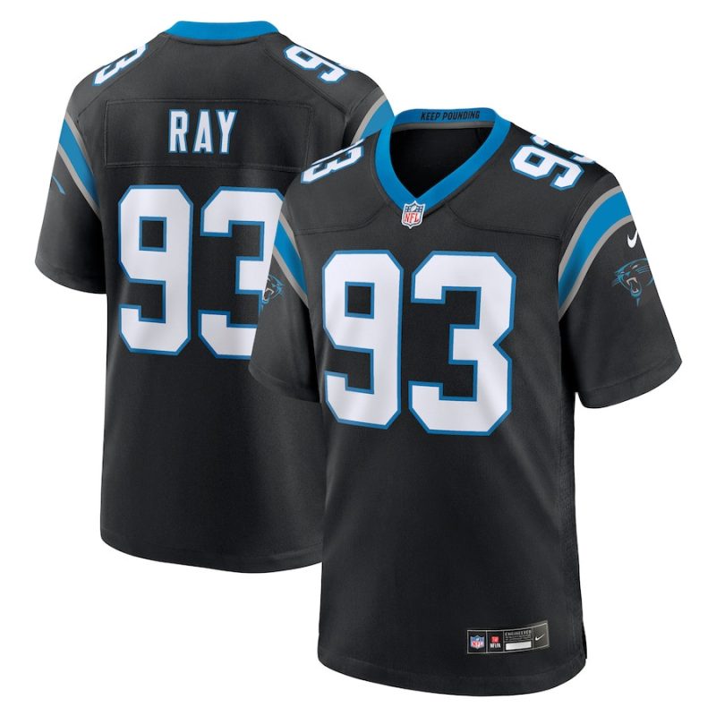 labryan ray 93 carolina panthers mens team game jersey black