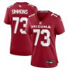 lachavious simmons 73 arizona cardinals women team game jersey cardinal