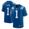 laiatu latu indianapolis colts 2024 nfl draft first round pick player game jersey