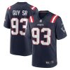 lawrence guy 93 new england patriots men team game jersey navy