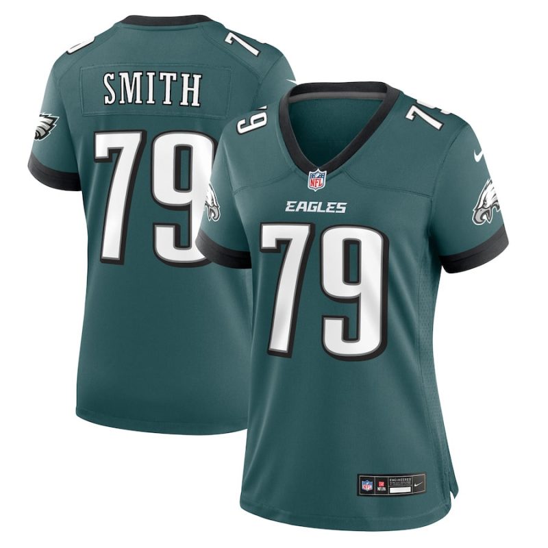 lecitus smith 79 philadelphia eagles women game jersey midnight green