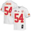 leo chenal 54 kansas city chiefs super bowl lvii champions 3 stars youth game jersey white