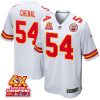 leo chenal 54 kansas city chiefs super bowl lviii champions 4x game men jersey white