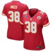 ljarius sneed 38 kansas city chiefs super bowl lviii patch game women jersey red