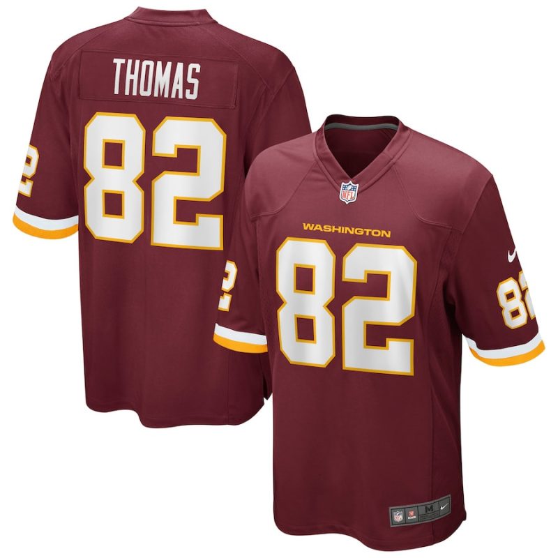 logan thomas 82 washington commanders football team men game jersey burgundy